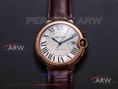 V9 Factory Cartier Ballon Bleu 42mm W6900651 Rose Gold Case Swiss Cal.1847 Automatic Watch